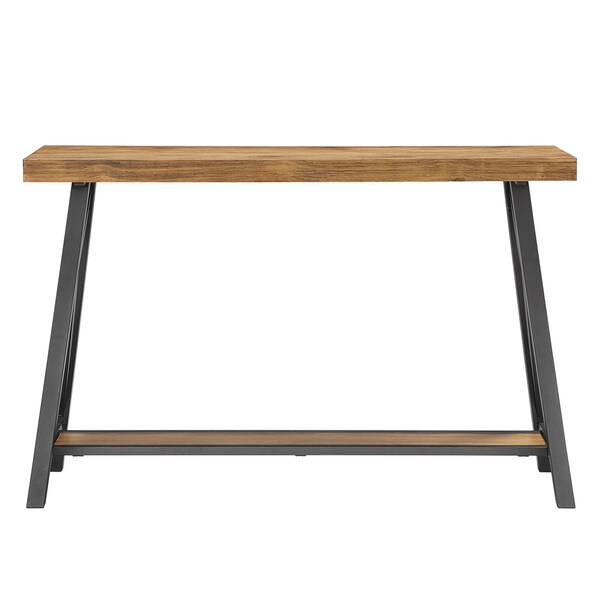 Bryson Rustic X-Base Sofa Entryway Table by iNSPIRE Q Classic