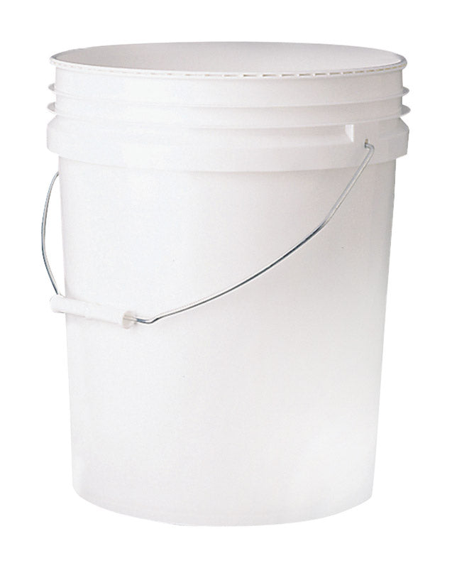 PLASTIC PAIL 5 GAL WHT