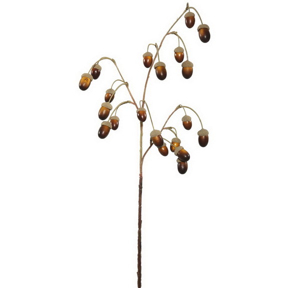 Vickerman Acorn Spray Green/Brown 4/Pk