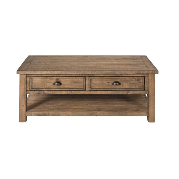 The Gray Barn Downington Solid Wood 2-drawer Coffee Table