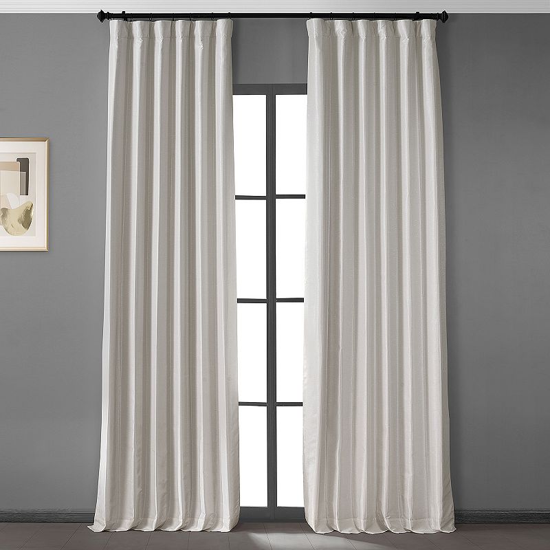 EFF Blackout 1-Panel Vintage Dupioni Hotel Curtain