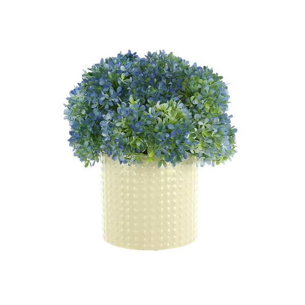 Hydrangea Floral Arrangement in a Ceramic Vase