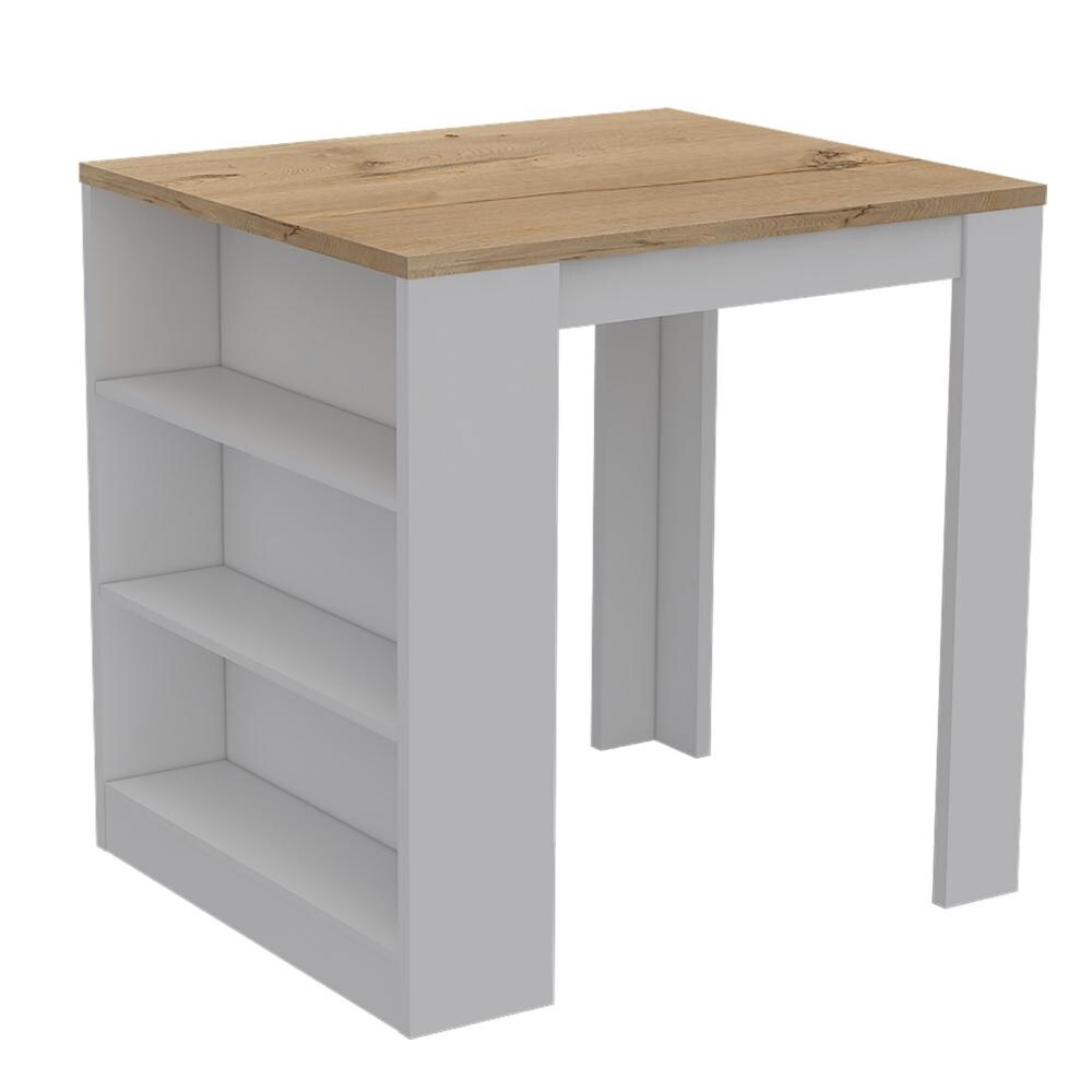 3 Shelf Kitchen Island with Storage Legs