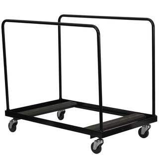 Carnegy Avenue Steel 4-Wheeled Folding Chair Dolly in Black CGA-XF-2902-BL-HD