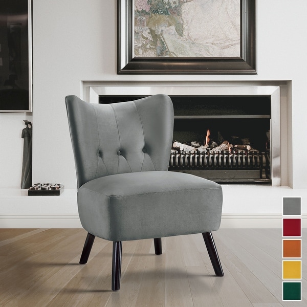 Lapis Velvet Accent Chair