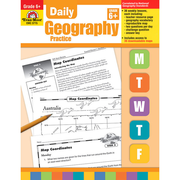 Evan Moor EMC3715 Daily Geography Practice Gr 6