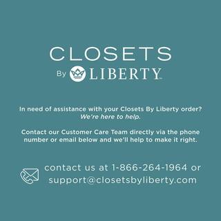 CLOSETS By LIBERTY 108 in. W White Adjustable Wood Closet System with 13-Shelves 6-Rods and 3-Drawers HS47567-RW-09