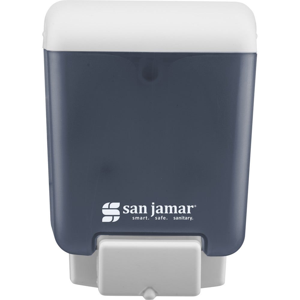 San Jamar SN30TBL Manual 30 oz. Wall-Mounted Liquid Soap Dispenser， Arctic Blue