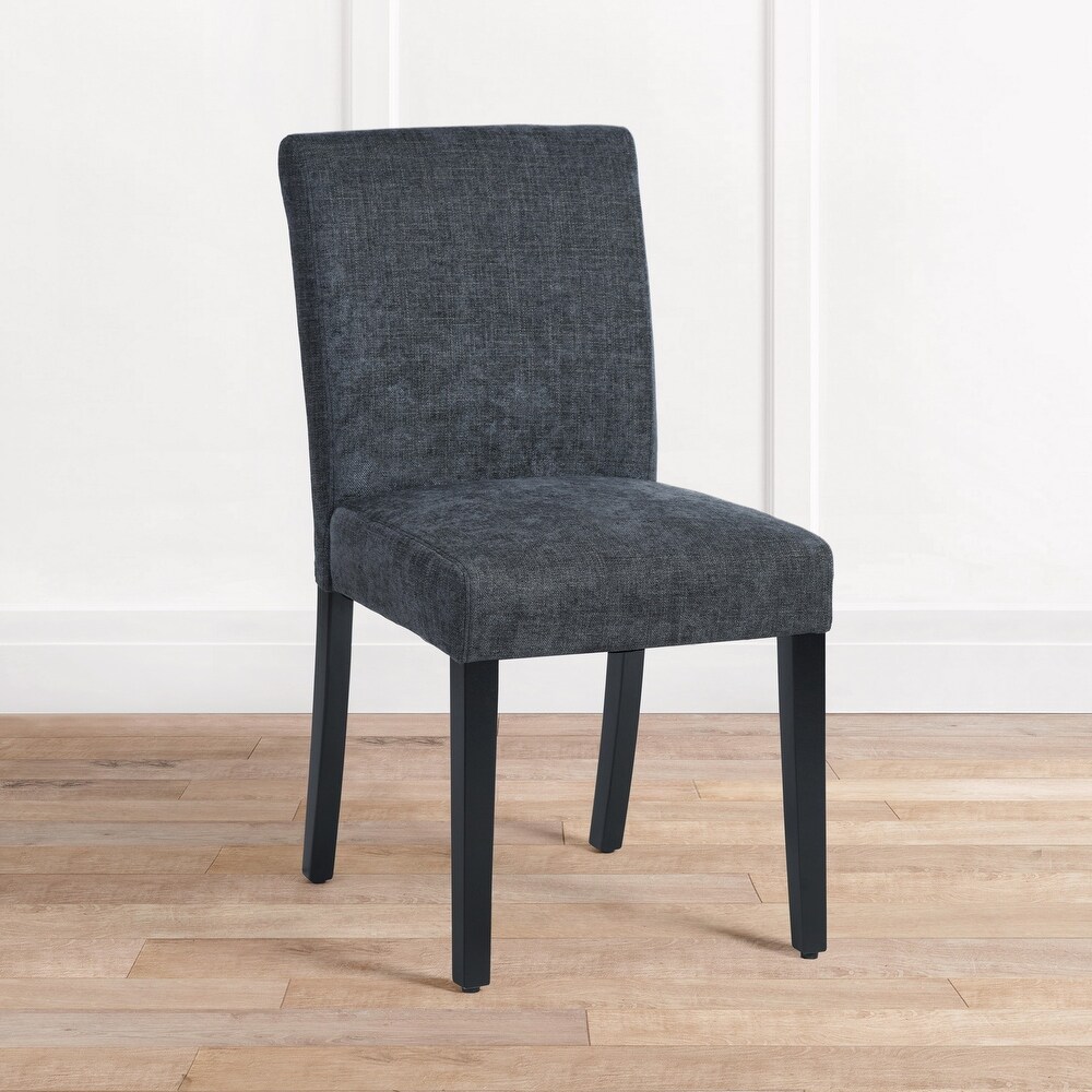 HomyLin Modern Upholstered Parson Dining Chair With Solid Wood Legs Set of 4