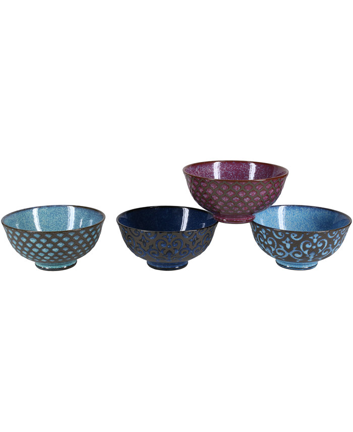 BIA Cordon Bleu Set of Four Ooh La La Arabella Bowls 10 oz