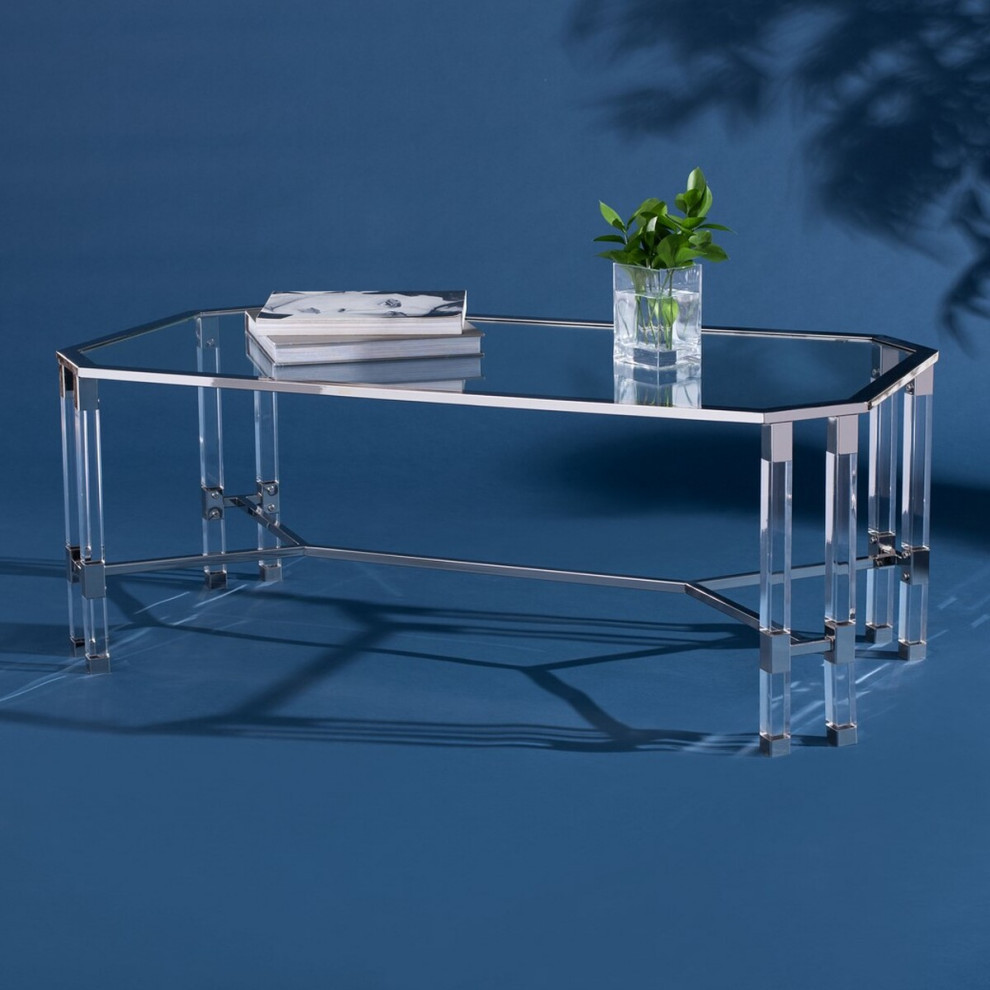 Anderson Acrylic Coffee Table   Contemporary   Coffee Tables   by AED Luxury Home Decor  Houzz