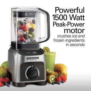 HAMILTON BEACH PROFESSIONAL 32 oz. 14-Speed Black and Grey Countertop Blender with Quiet Shield 58870