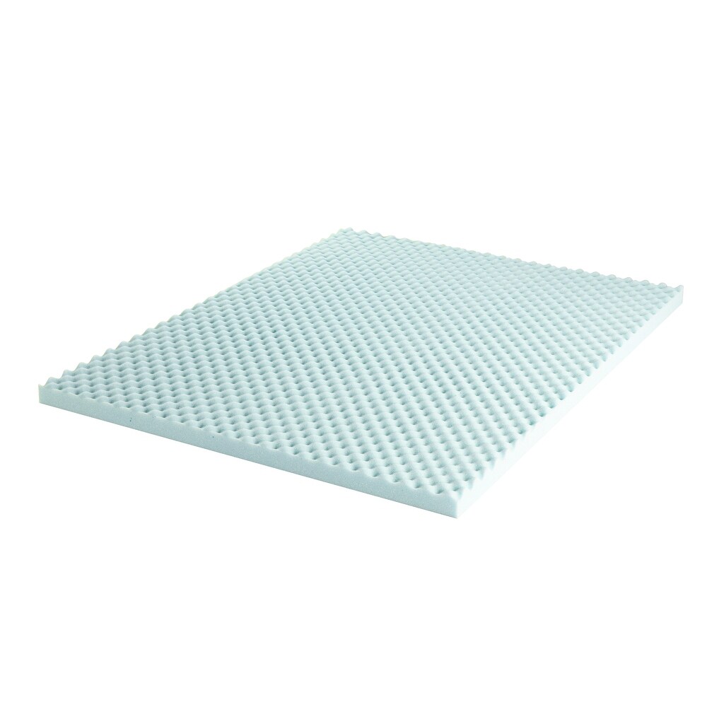 3 Inch Cooling Gel Egg Crate Memory Foam Mattress Topper
