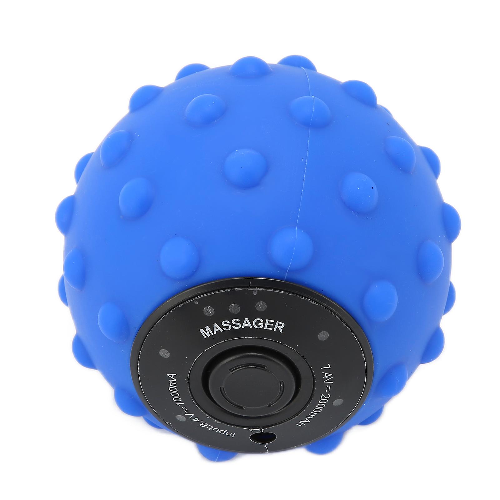 Vibrating Massage Ball 4 Speed Relieving Muscle Mini Electric Fitness Ball 100240vuk Plug