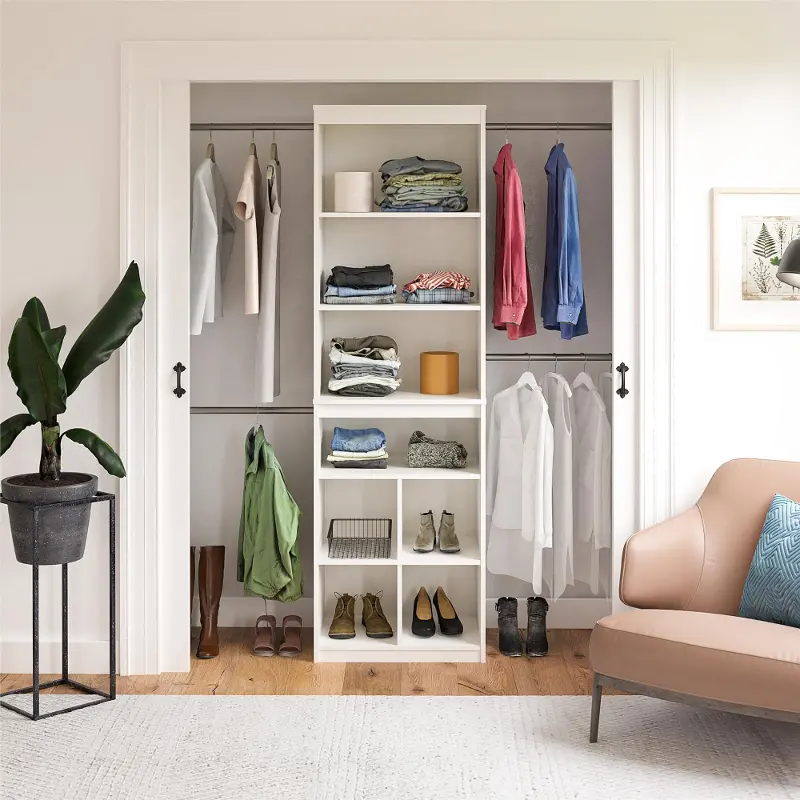 Graham White Closet Storage System