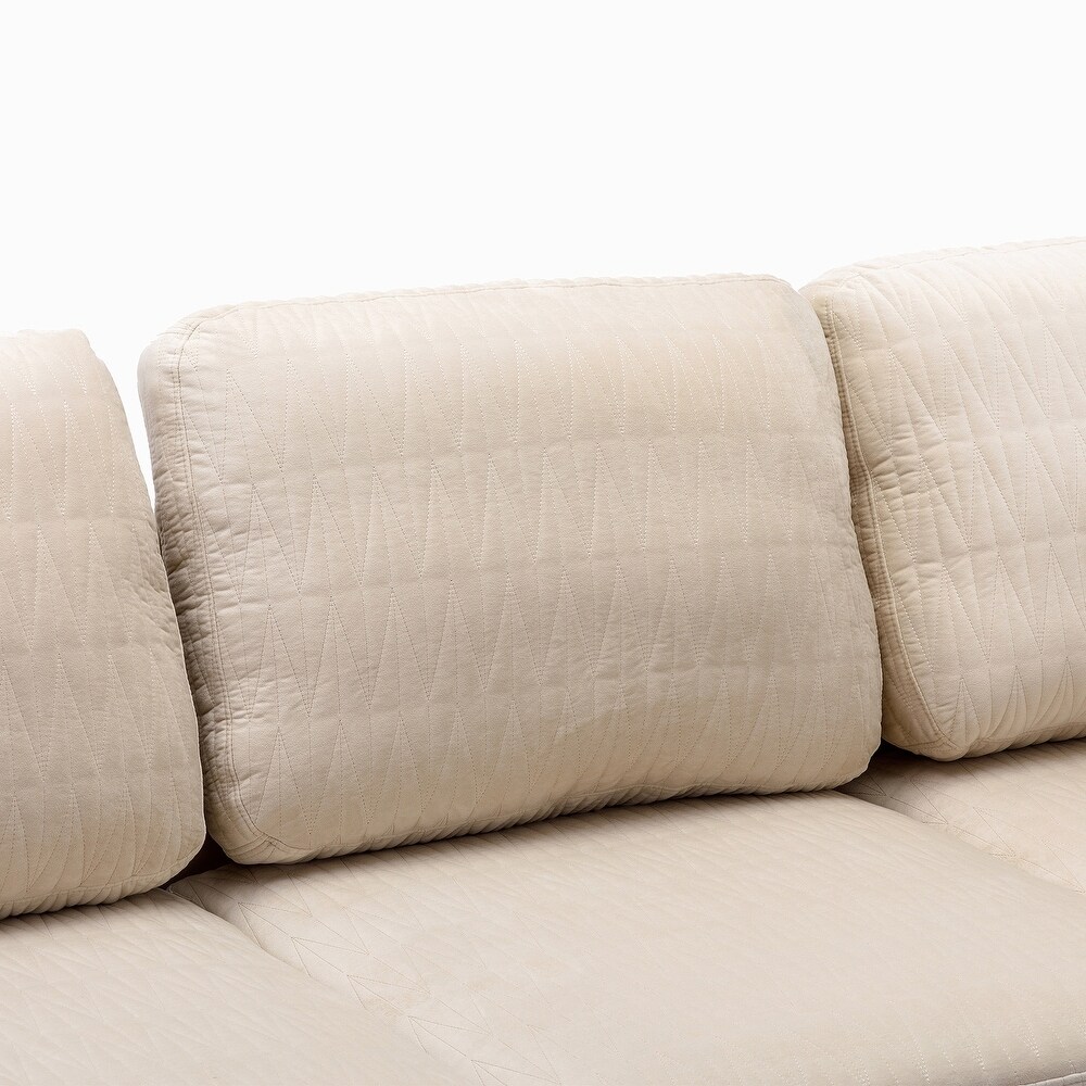 Velvet U Shape Sectional sofa