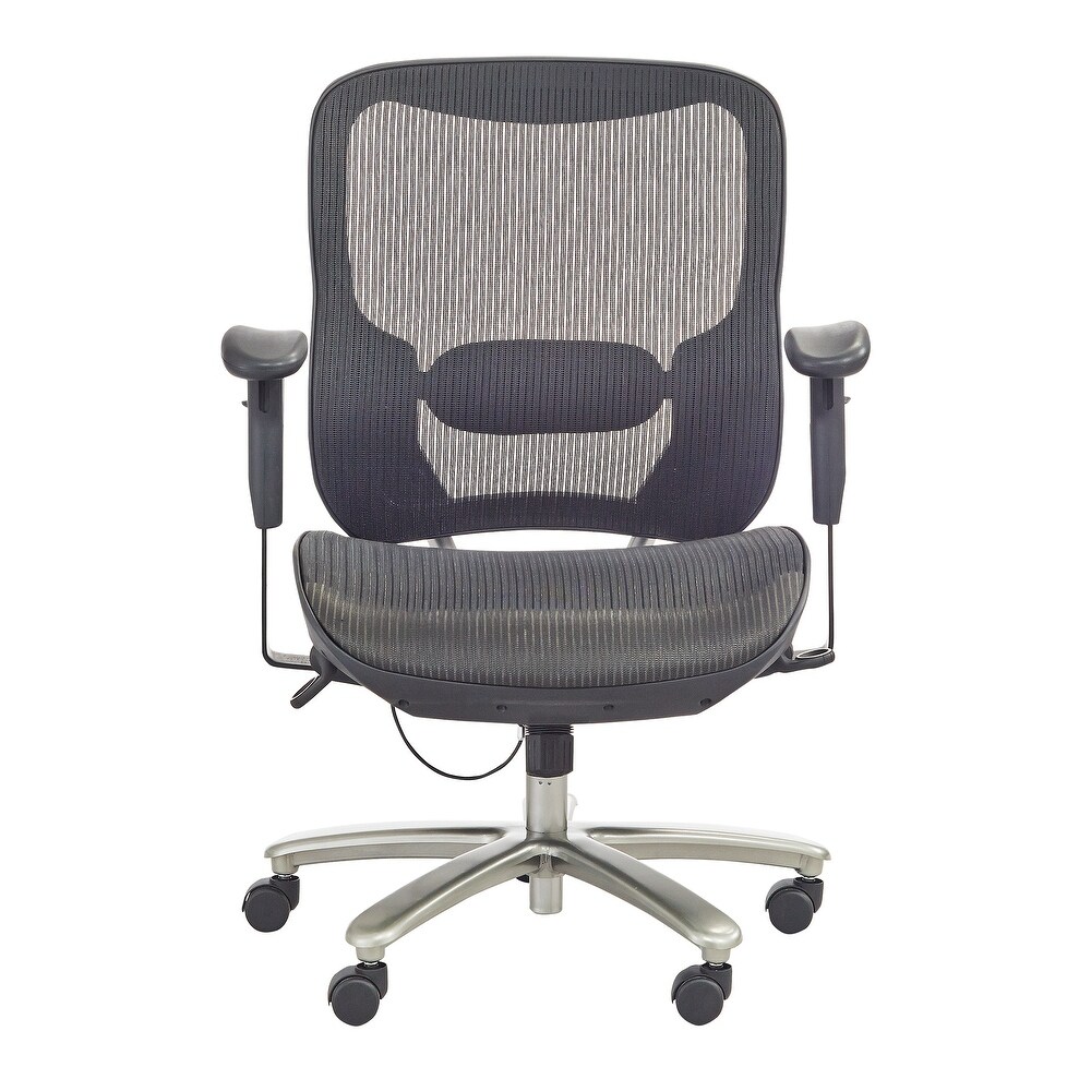 Big   Tall  Mesh Task Chair 400 lb Weight Capacity   Ergonomic Seating for Enhanced Comfort and Support