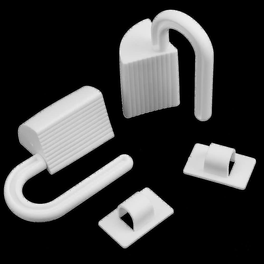 2pcs Finger Anti-pinch Finger Anti-kickback Protection For Hinge Plastic Door Safety Guards Baby Protectors White