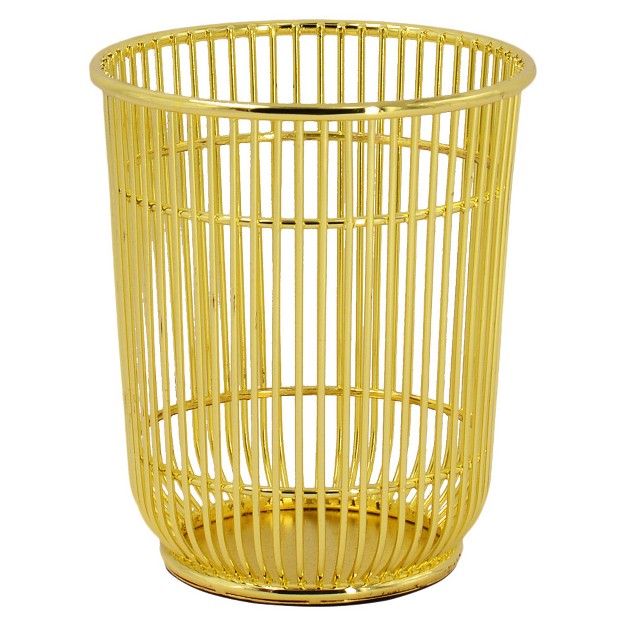 Wire Pencil Cup Gold