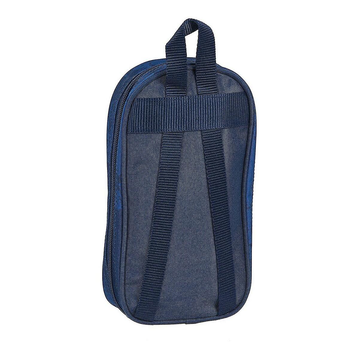 Backpack Pencil Case Skate Safta Navy Blue (33 Pieces)