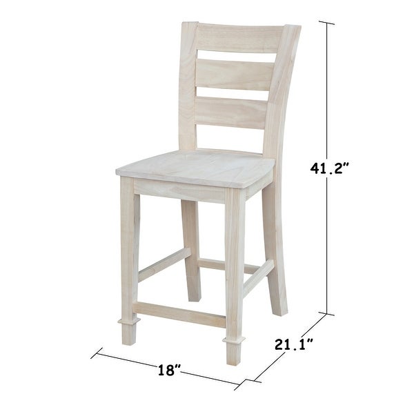 International Concepts Unfinished Tuscany Stool