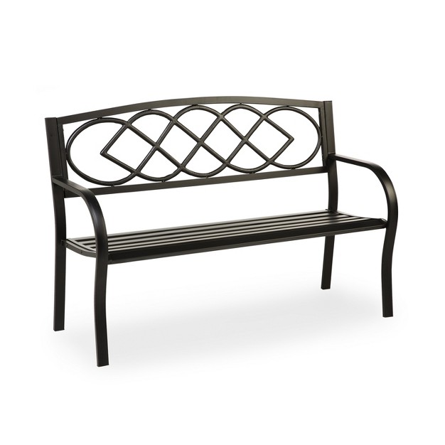 Evergreen Celtic Knot Garden Bench