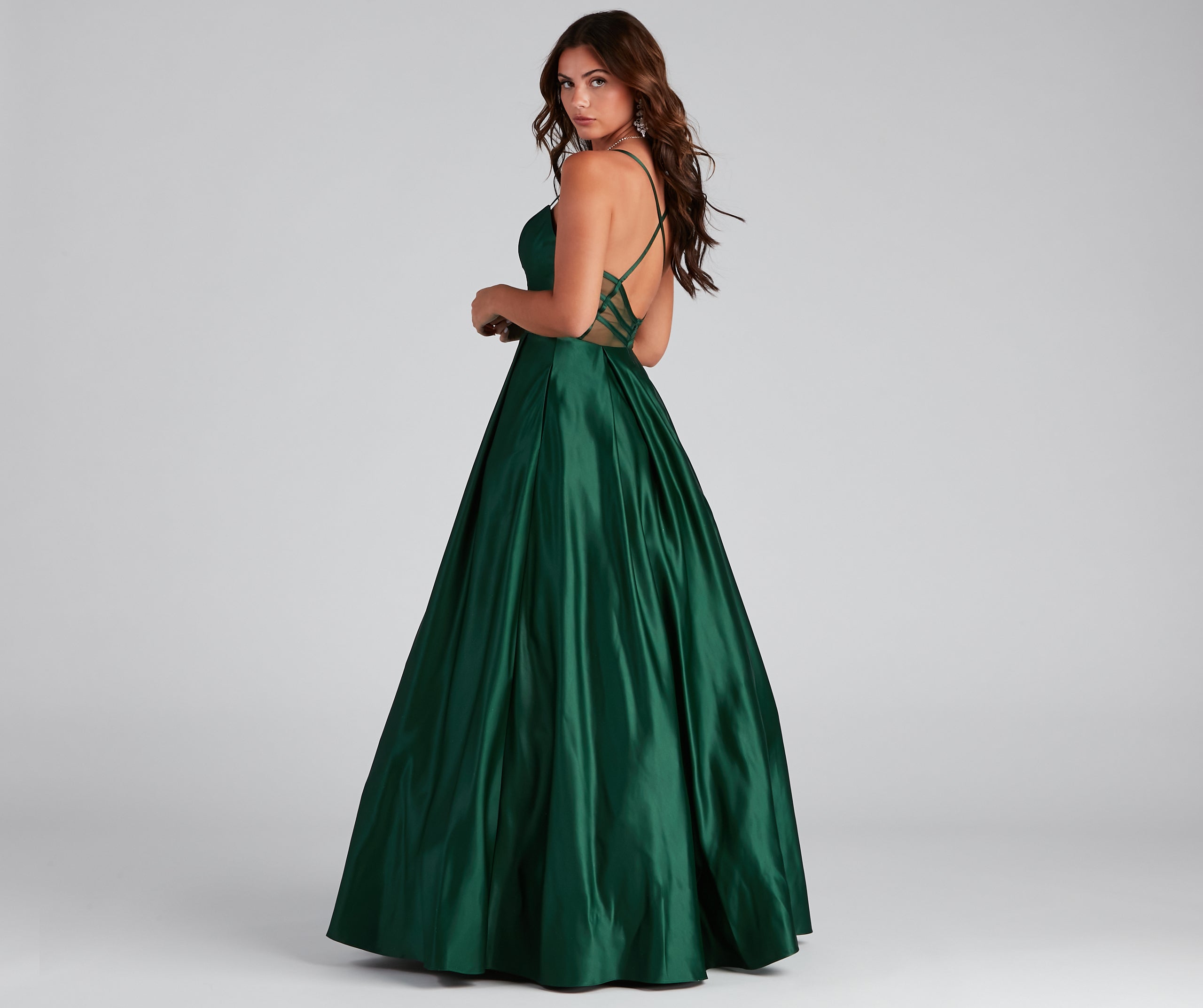 Milana Formal Sleeveless Satin Ball Gown