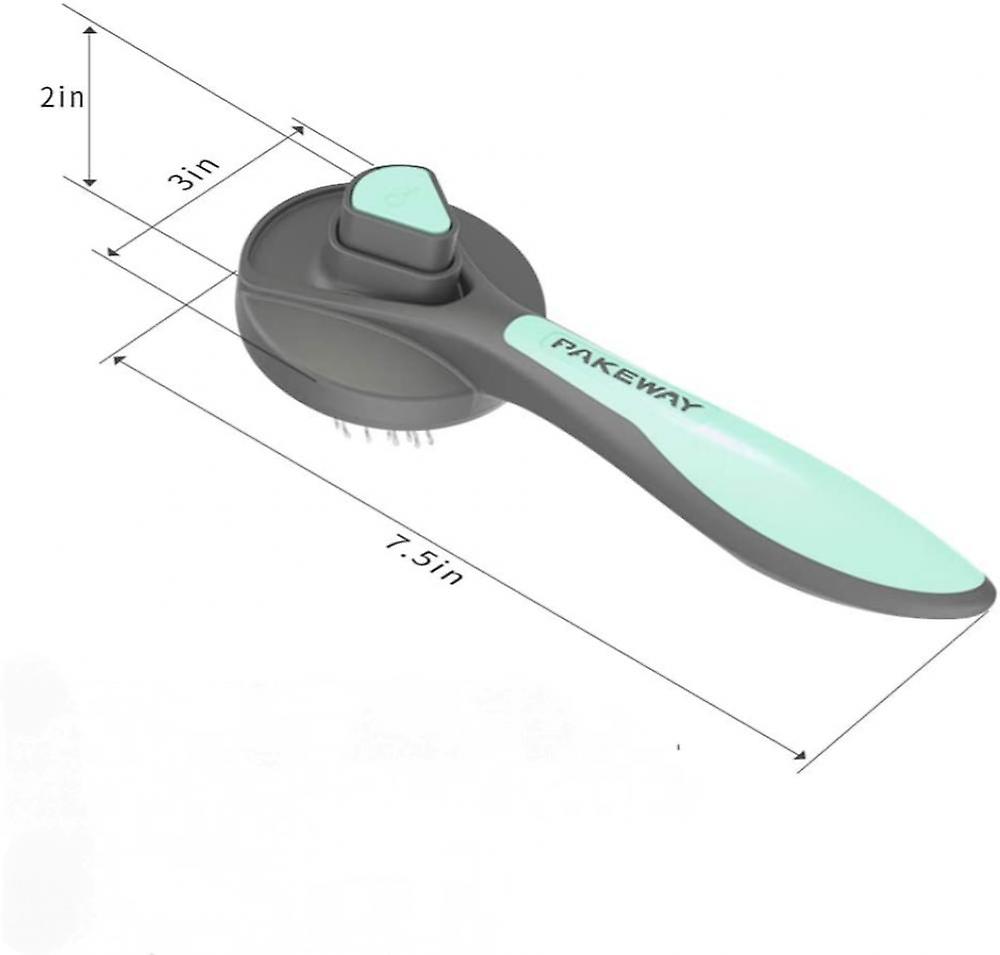 Cat And Dog Grooming Brush， Kitten Hair Brush， Pet Self-cleaning Hair Removal Brush Massage Comb， (fresh Mint)