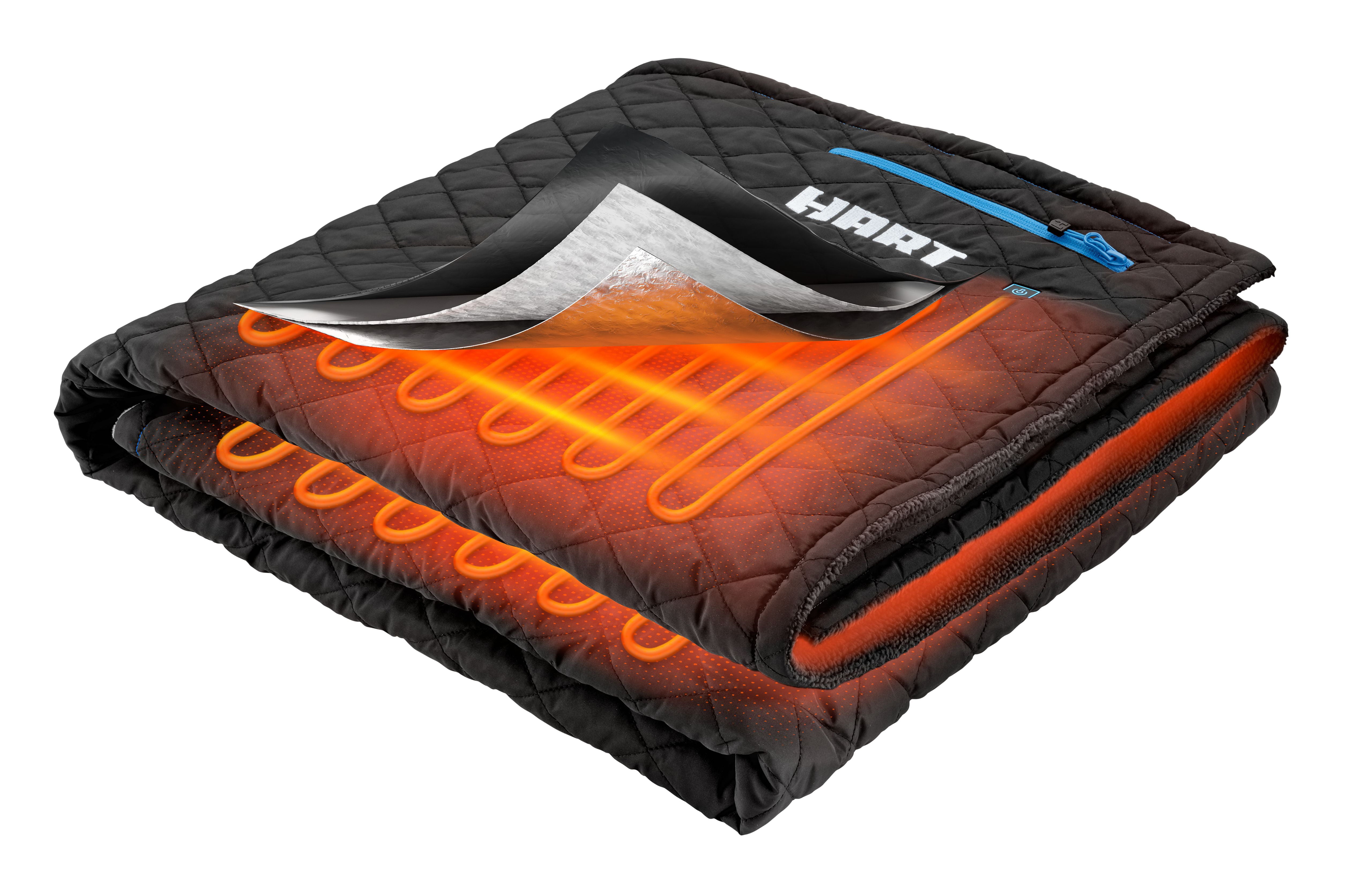 HART 20-Volt Cordless Heated Blanket Kit, Black