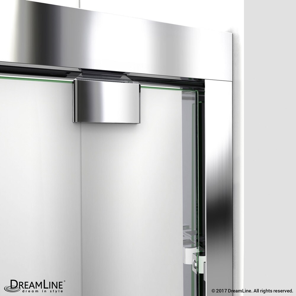 DreamLine Encore 32 in. D x 48 in. W x 78 3/4 in. H Bypass Sliding Shower Door and Shower Base Kit   32\