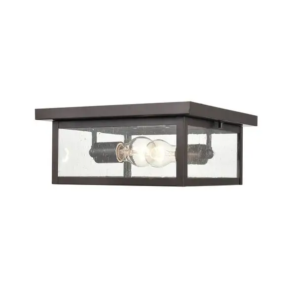 Millennium Lighting Evanton Outdoor Flush Mount Ceiling Light in Multiple Finishes