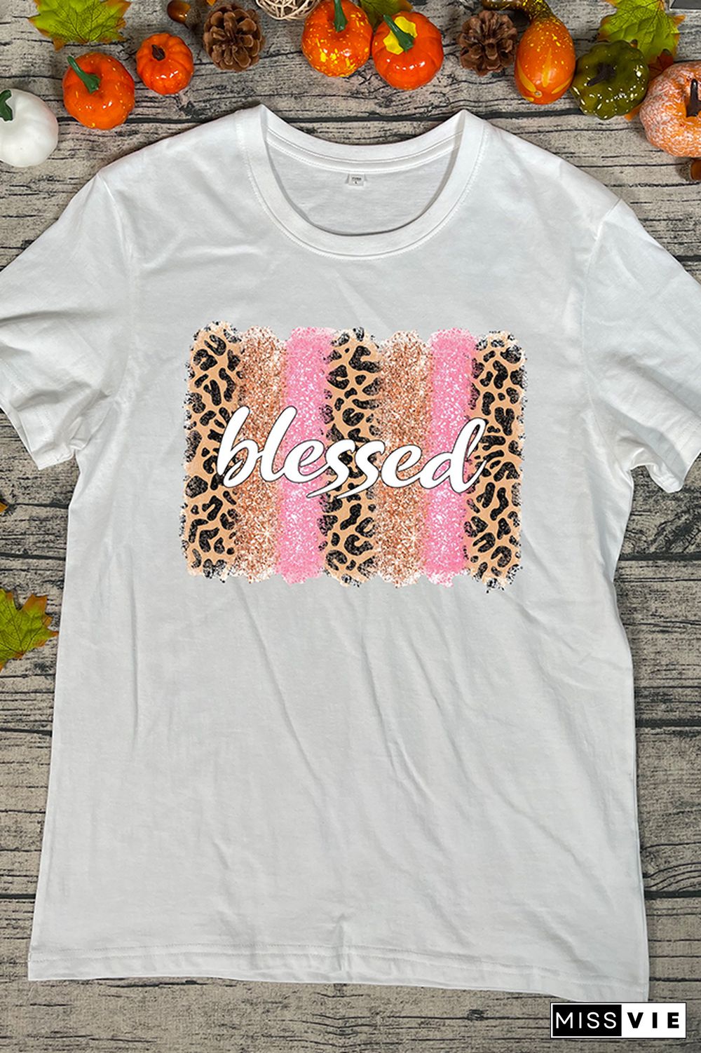 Blessed Faith Thankful Printed Graphic Tees for Women Wholesale Short Sleeve T shirts Top