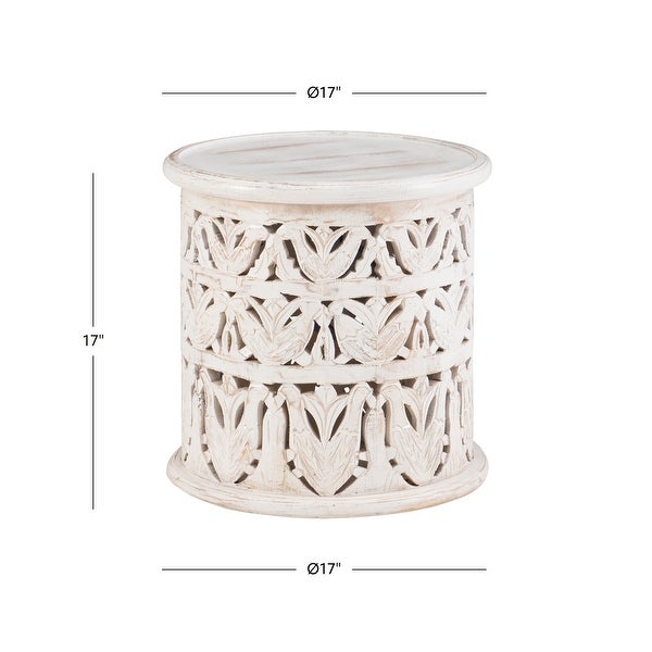 Jamey Boho Round Side End Table