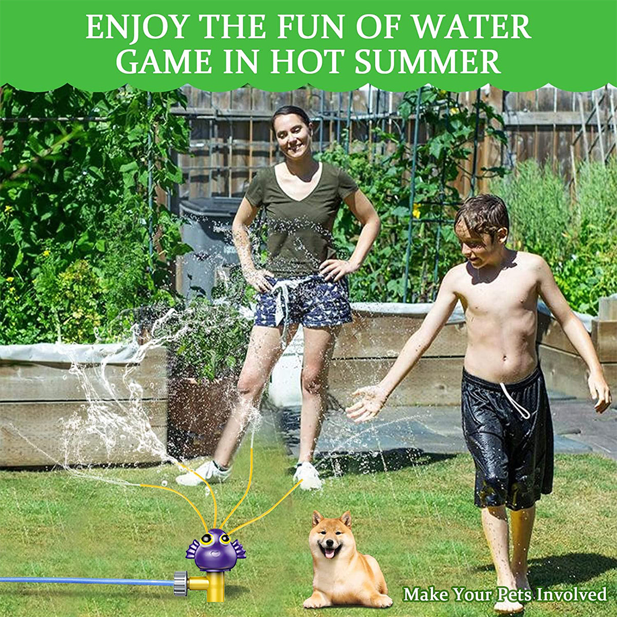 Outdoor Toys for Toddlers， Water Sprinkler Toys Summer Water Toys for Kids