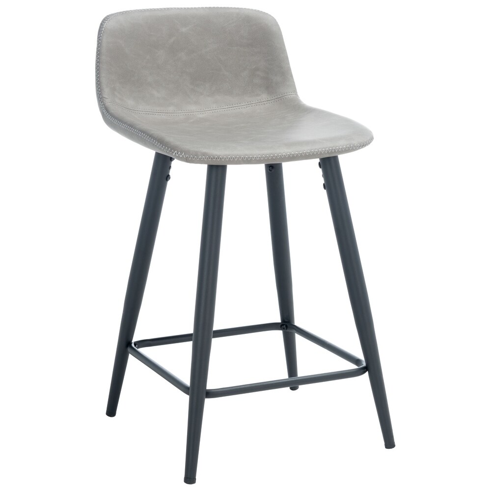 SAFAVIEH Asena 24 inch Faux Leather Counter Stool   19.7\