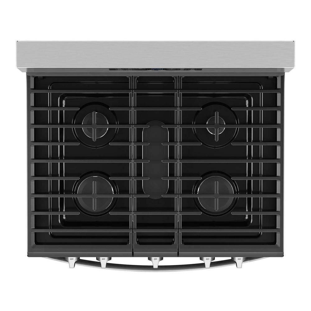 Whirlpool 30 in. 5.0 cu.ft. Gas Range with Air Fry in Fingerprint Resistant Stainless Steel WFG550S0LZ