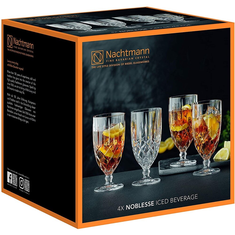 Nachtmann Noblesse Iced Beverage Glasses Set of 4   15 oz.