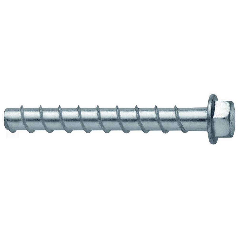 Hilti 34 in. x 8 in. Kwik Hus-EZ Concrete and Masonry Screw Anchor (10-Piece) 418086