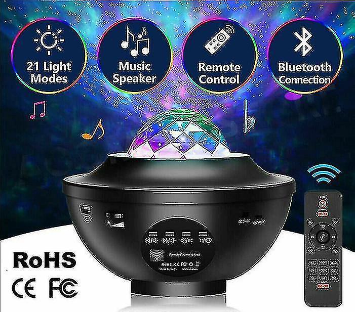 Bluetooth Led Galaxy Starry Night Light Projector Sky Party Lamp Gift