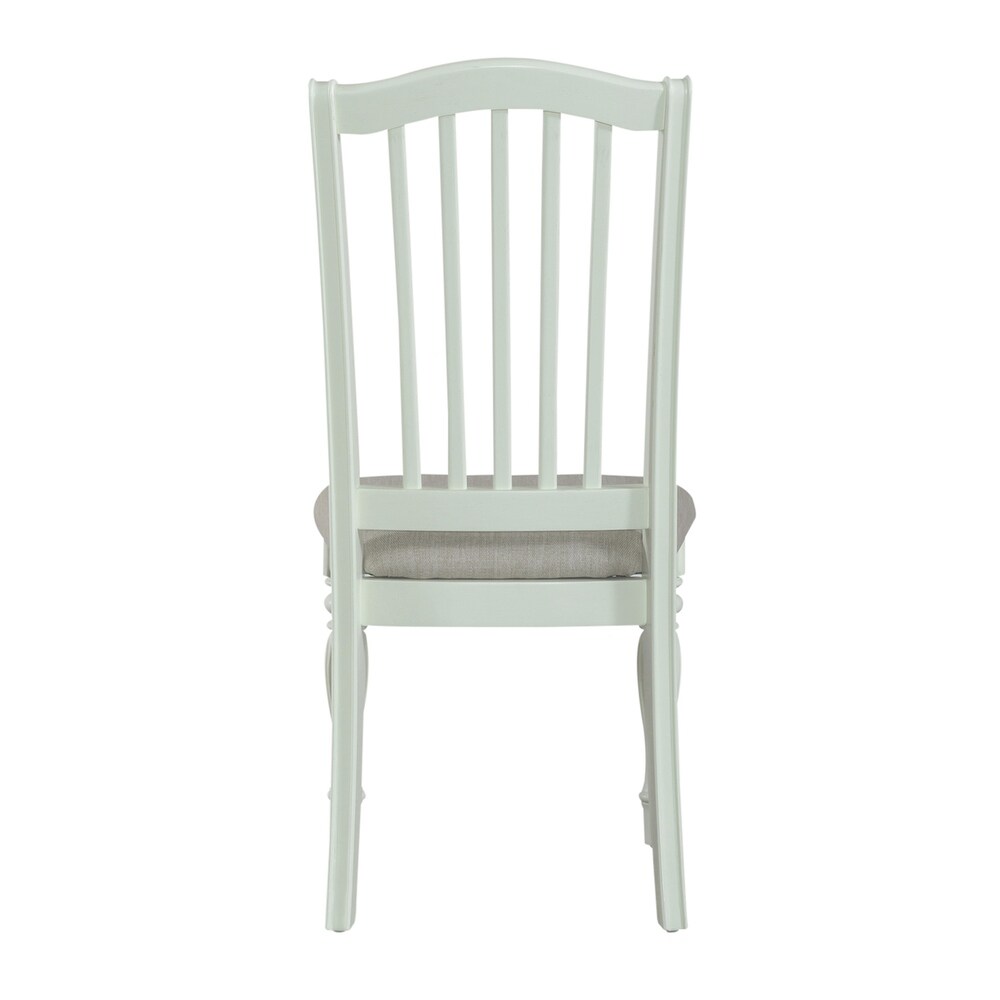 Cumberland Creek Nutmeg   Buttermilk Slat Back Side Chair (Set of 2)