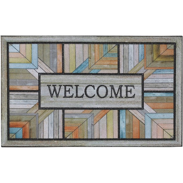 x27 welcome x27 Colorful Roots Doorscapes Mat Mohawk