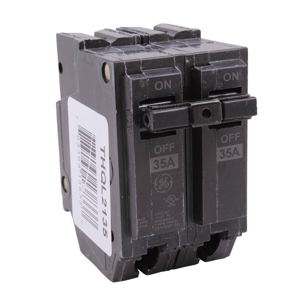 GE Q-Line 35 Amp 2 in. Double-Pole Circuit Breaker THQL2135