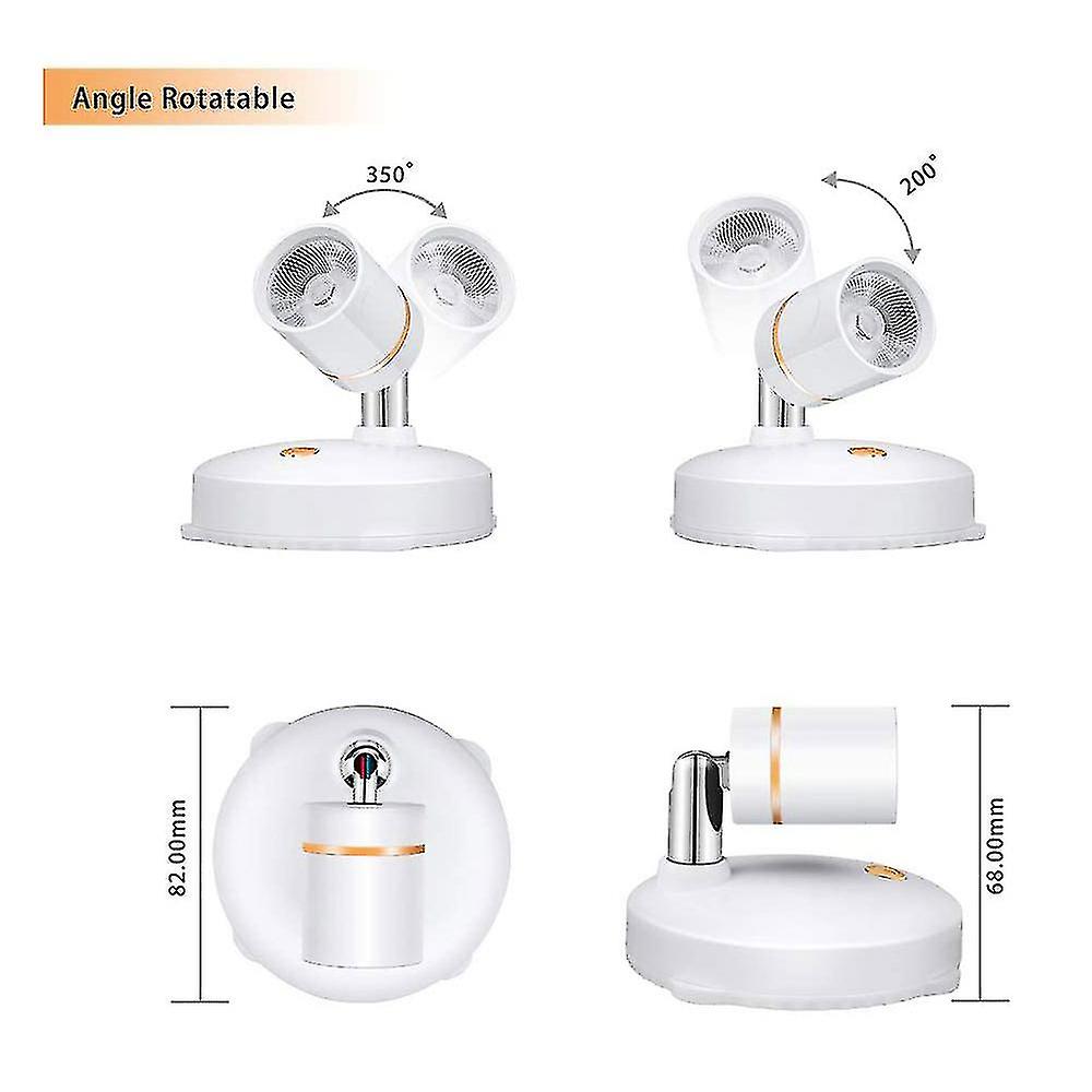 Wireless Spot Lights Battery Operated Accent Lights Indoor Dimmable Led Spotlight Anywhere Rotatabl Fule53