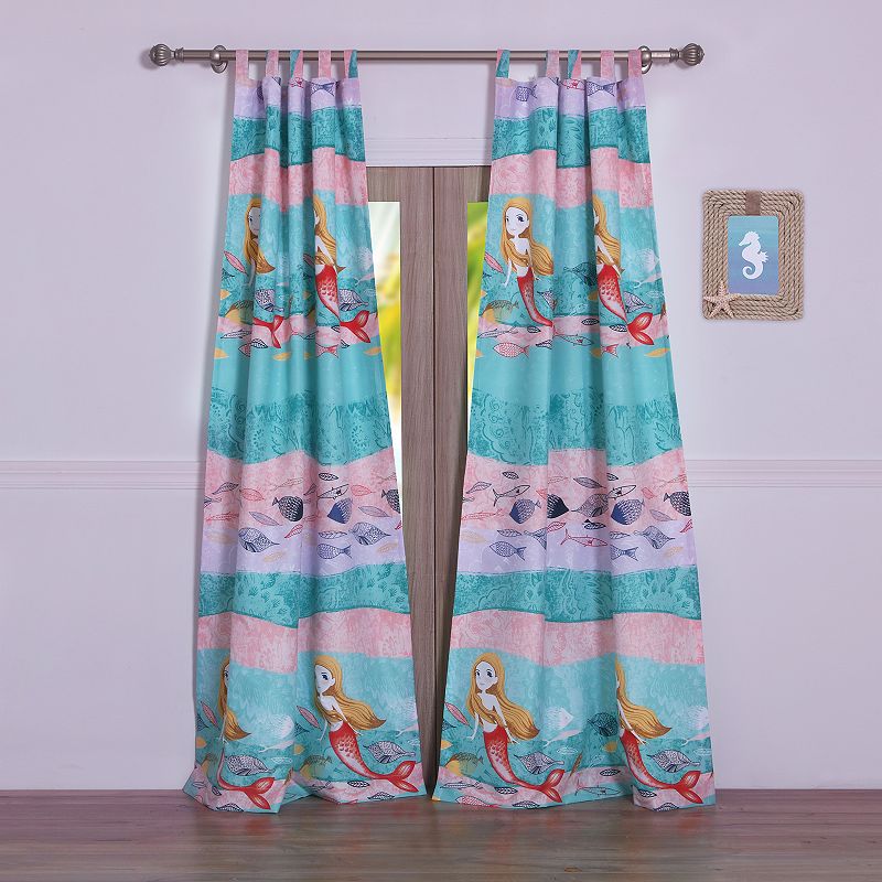 Greenland Home Fashions Mermaid Window Curtain Set