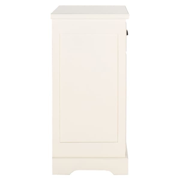 SAFAVIEH Griffin White Storage Side Table - 17.7