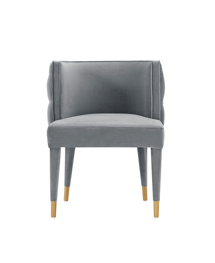 Manhattan Comfort Maya 24.02 Wide Tufted Velvet Upholstered Dining Chair