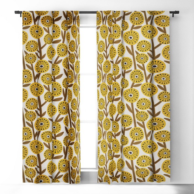 1pc Blackout Window Curtain Panel Deny Designs