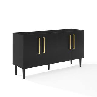 CROSLEY FURNITURE Everett Matte Black Sideboard CF4214-MB