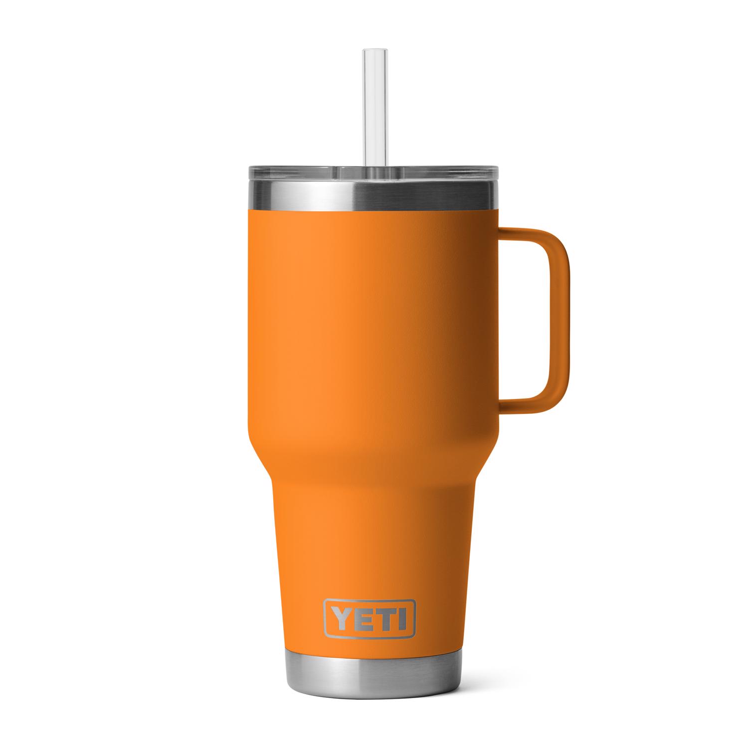 YETI Rambler 35 oz King Crab Orange BPA Free Straw Mug