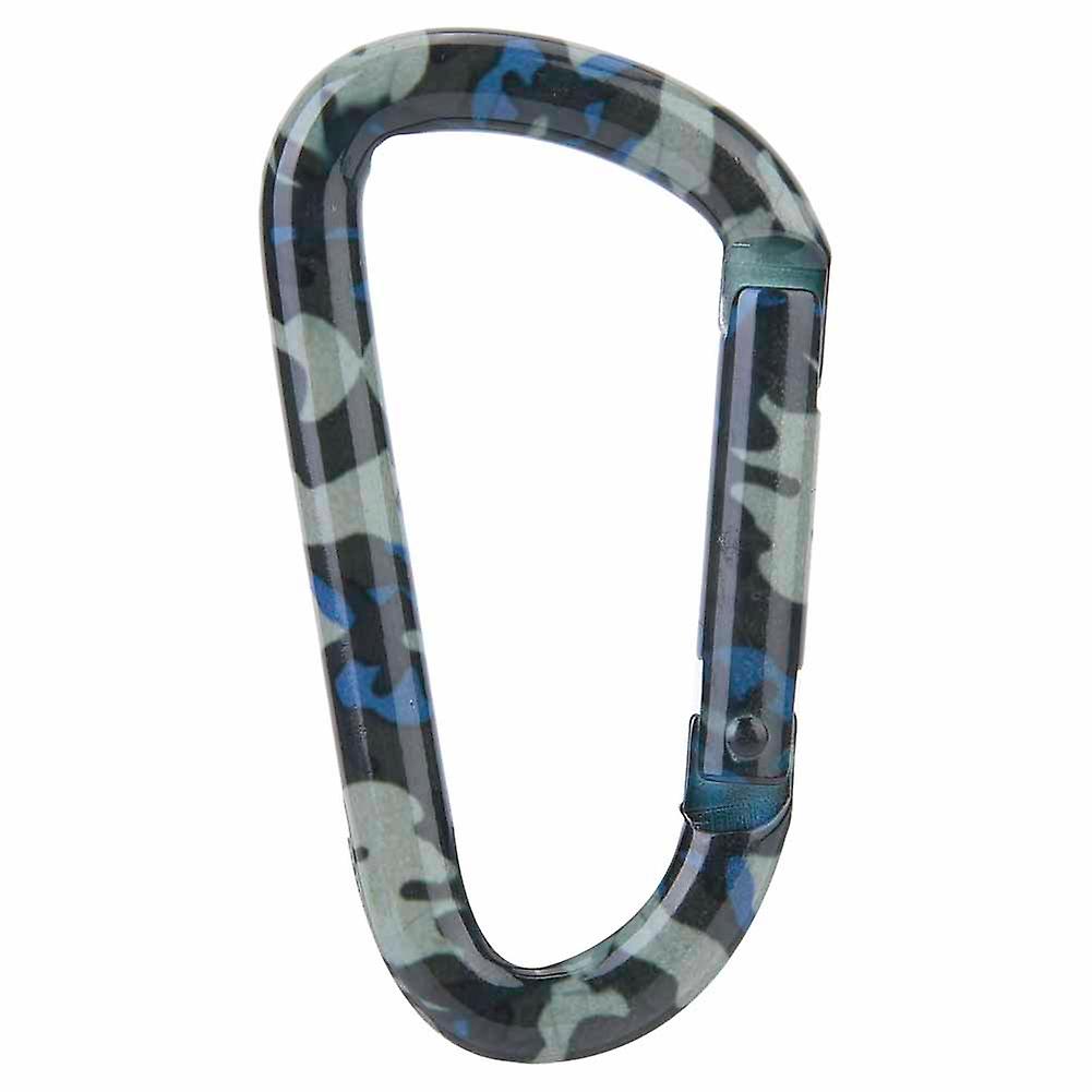 7.7*4.2cm D Type Hanging Hook Aluminium Alloy Carabiner Keychain Mountaineering Buckle( #1)